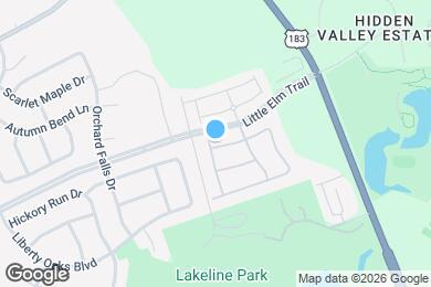 Map image of the property - 1400 Little Elm Trl