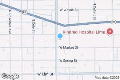 Map image of the property - 124 N Jameson Ave