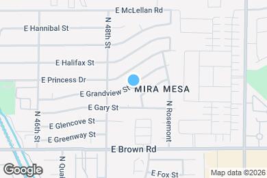 Map image of the property - 4837 E Grandview St