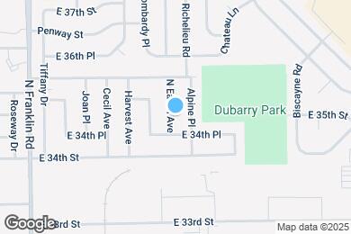 Map image of the property - 3501 N Eaton Ave