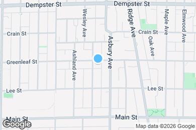 Map image of the property - 1322 Greenleaf St