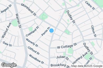 Map image of the property - 91 Blue Hill Ave