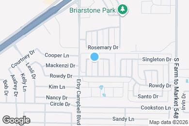 Map image of the property - 1505 Redman Dr