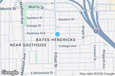 Map image of the property - 1351 S East St