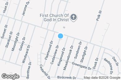 Map image of the property - 2014 Cedarview Dr