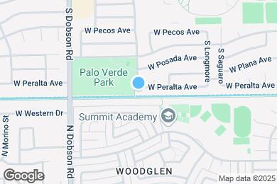 Map image of the property - 1761 W Peralta Ave