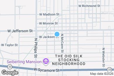 Map image of the property - 1015 W Jackson St