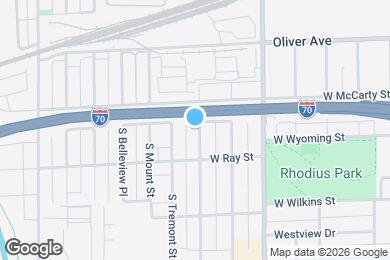 Map image of the property - 832 S Pershing Ave