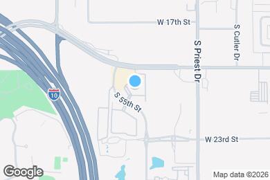 Map image of the property - 2100 S Priest Dr