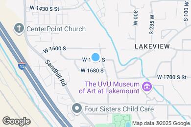 Map image of the property - 423 W 1640 S