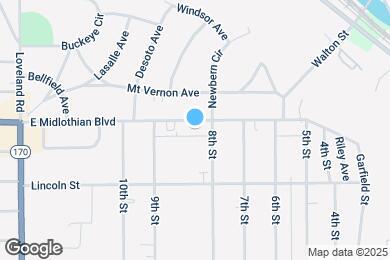 Map image of the property - 2569 E Midlothian Blvd