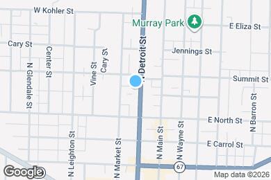 Map image of the property - 333 N Detroit St