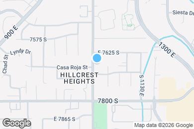 Map image of the property - 7665 S 1000 E