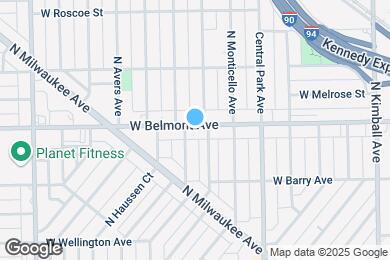 Map image of the property - 3713 W Belmont Ave