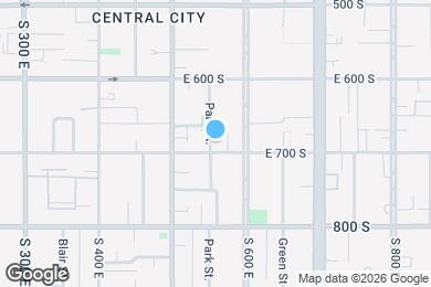 Map image of the property - 553 E 700 S