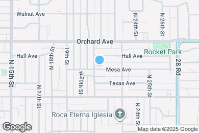 Map image of the property - 2106 Mesa Ave