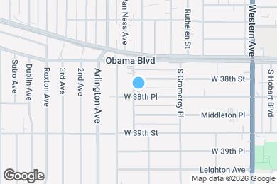 Map image of the property - 1873 W 38th Pl