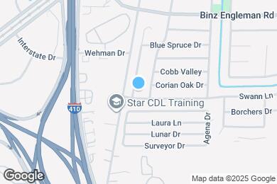 Map image of the property - 2506 corian glen dr