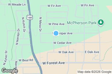 Map image of the property - 1616 N Sunset Dr