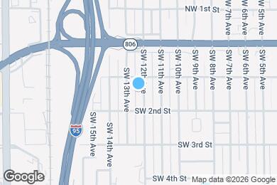 Map image of the property - 122 SW 12th Ave