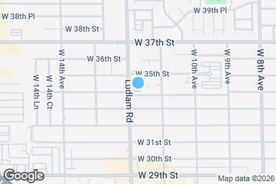 Map image of the property - 1175 W 33rd Pl