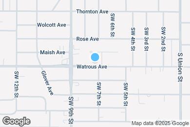 Map image of the property - 707 Watrous Ave