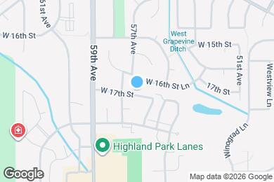 Map image of the property - 5717 W 17th St