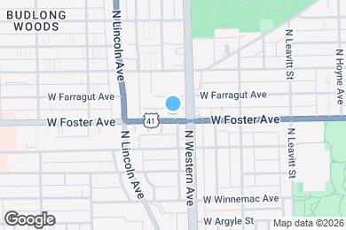 Map image of the property - 2416 W Foster Ave