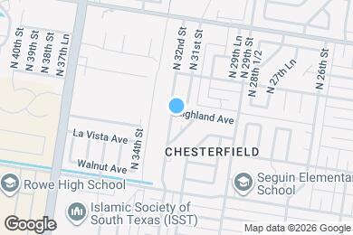 Map image of the property - 3109 Highland Ave