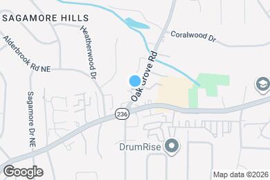 Map image of the property - 1536 Oak Grove Rd