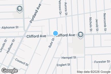 Map image of the property - 1339 Clifford Ave