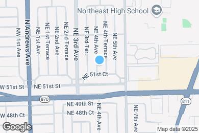 Map image of the property - 5156 NE 4th Ave