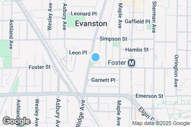 Map image of the property - 1117 Foster St