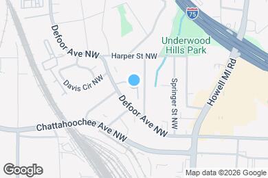 Map image of the property - 1102 Defoors Landing NW