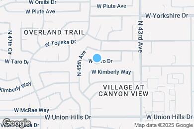 Map image of the property - 4453 W Taro Dr