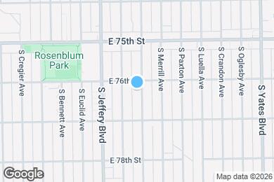 Map image of the property - 7612 S Clyde Ave