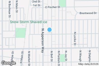 Map image of the property - 2205 N Bell St