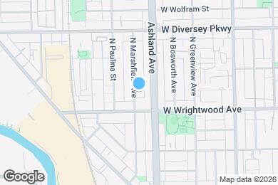 Map image of the property - 2627 N Marshfield Ave