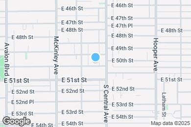 Map image of the property - 1039 E 50th St