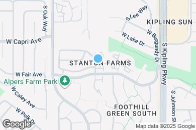Map image of the property - 10587 W Maplewood Dr