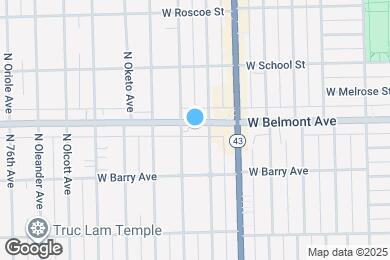 Map image of the property - 7249 W Belmont Ave