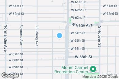 Map image of the property - 1024 1/2 W 65th St