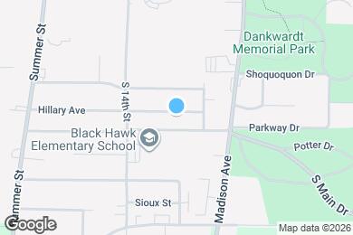 Map image of the property - 1201 Hillary Ave