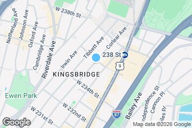Map image of the property - 274 W 236th St