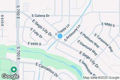 Map image of the property - 883 E Sego Lily Dr