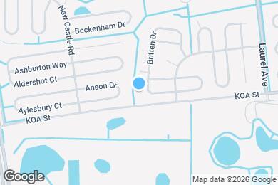 Map image of the property - 419 Britten Dr