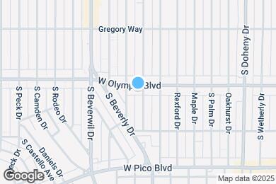 Map image of the property - 9633 W Olympic Blvd
