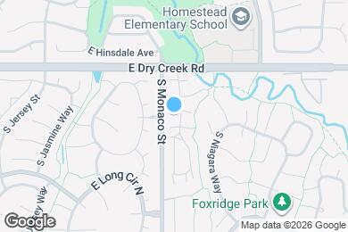 Map image of the property - 7595 S Monaco Way