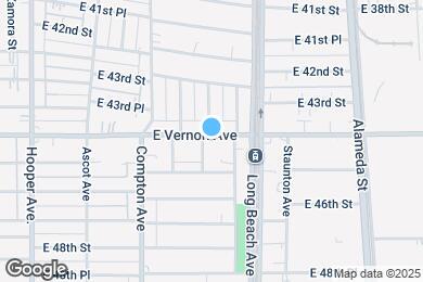 Map image of the property - 1618 E Vernon Ave