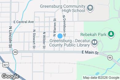 Map image of the property - 820 E Washington St